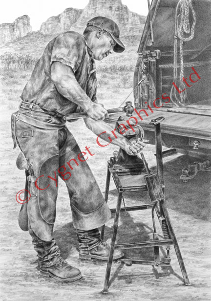 Custom Drawing -Farrier Blacksmith