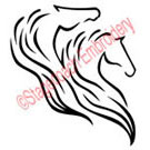 Two Horse Heads Vector Art