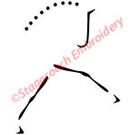 Vector Horse Art Logo - Dressage Horse Front Legs Extension Logo