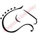 Vector Horse Art Logo - Horse Head Braids Logo