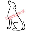 Begging Dog Profile Logo Vector Art