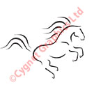 Vector Wild Horse Gallop Flow Logo
